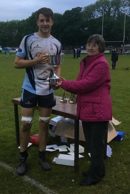 Under 17s Cup - Narberth captain  Dafydd Gibby